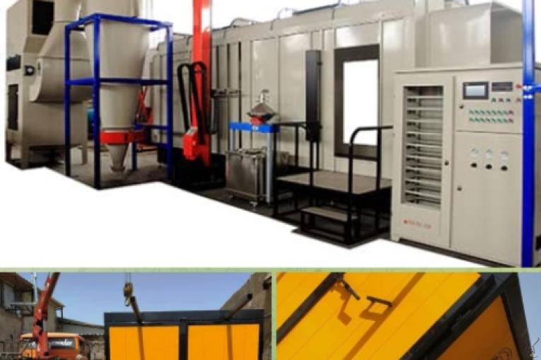 تولید تجهیزات خط رنگ پودری